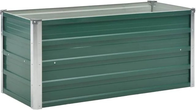 DELUKE Hochbeet OSKAR aus verzinktem Stahl in Grün, B/T/H: 100 x 40 x 45 cm - Bild 1