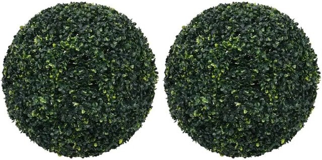 furnicato Künstliche Buchsbaumkugeln Grün, 2er Set, Durchmesser: 52 cm - Bild 1