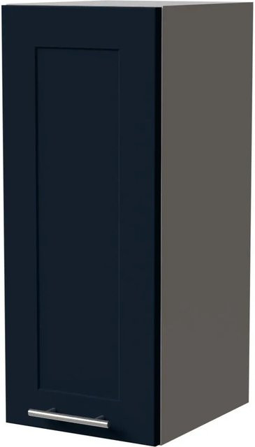 Feldmann-Wohnen Hängeschrank Oslo Küchenschrank in Indigo Grau Matt mit Soft-Close-Türen, B/T/H: 30 x 32,5 x 72 cm - Bild 1