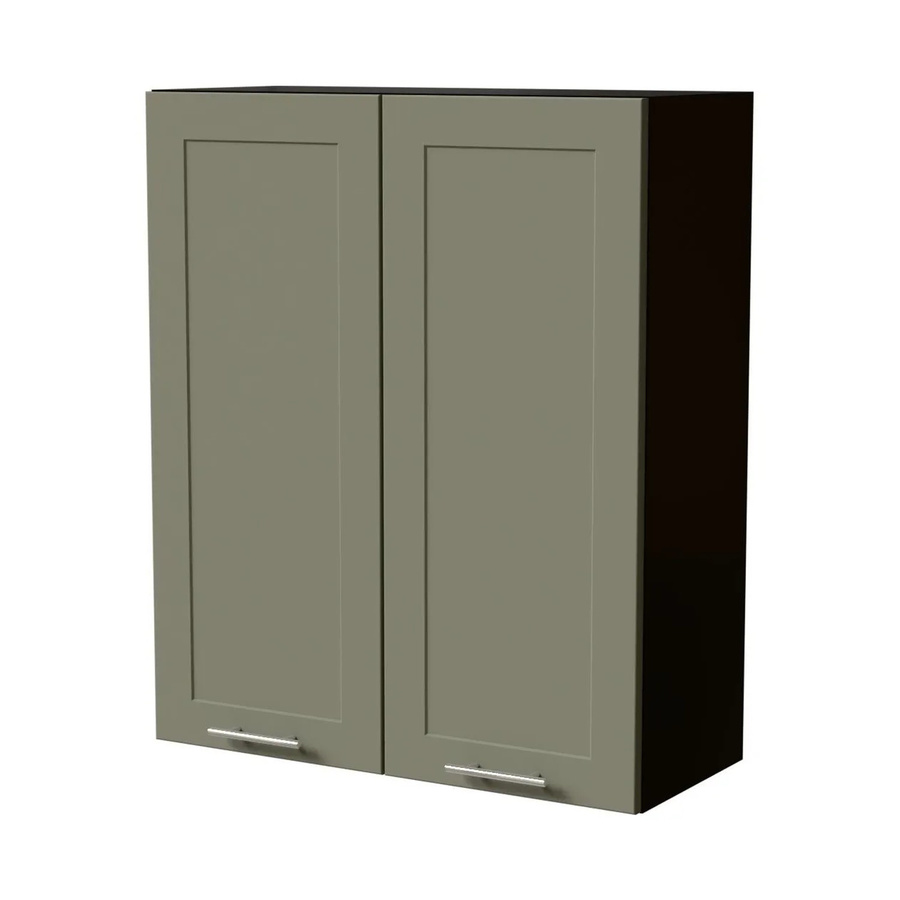 Feldmann-Wohnen Hängeschrank Oslo W4 Küchenschrank in Schwarz und Reed Green Matt mit Soft-Close-Türen, B/T/H: 80 x 32,5 x 96 cm - Bild 2