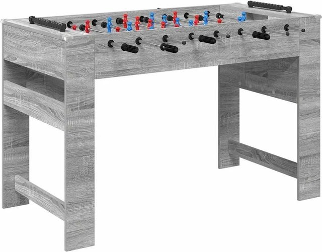 vidaXL Tischfußballtisch in Grau Sonoma, B/T/H: 125 x 60,5 x 80 cm - Bild 1