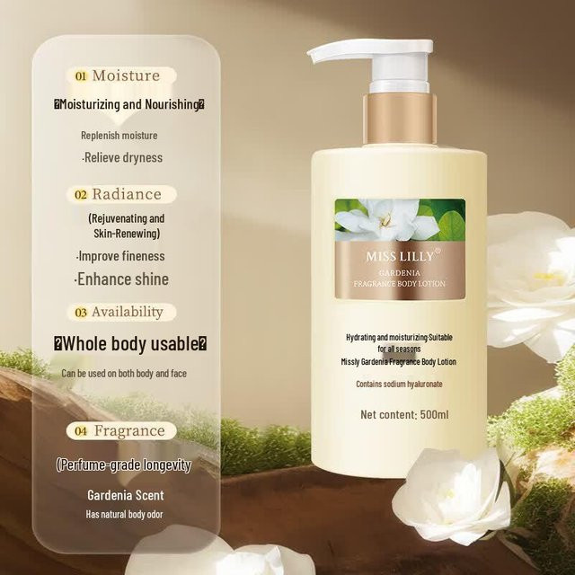 Miss Lilly Gardenia Körperlotion, 500 ml, Unisex - Bild 1