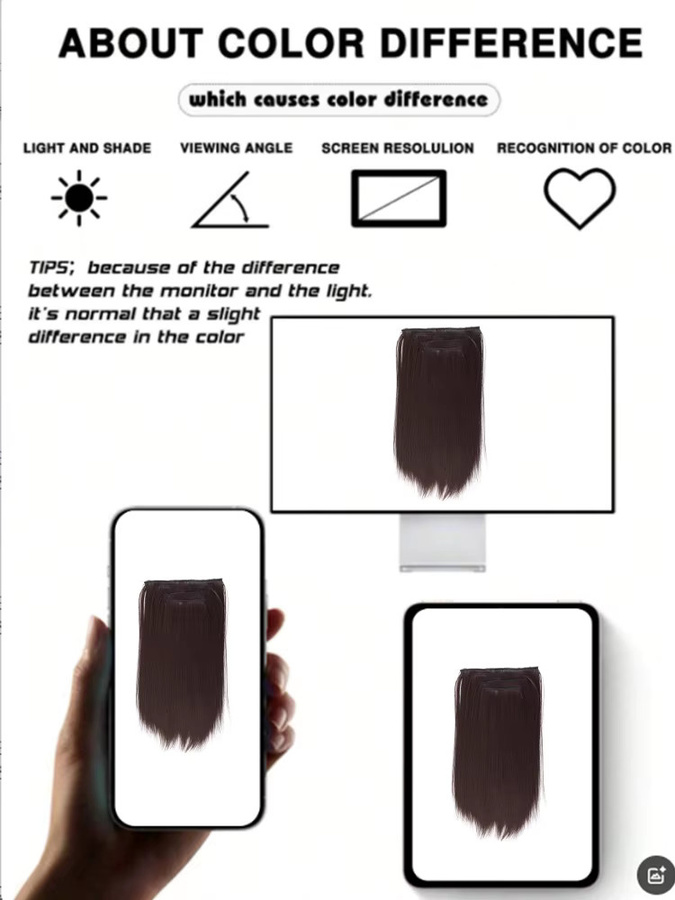 allaosify Synthetische Perücke, 14 Zoll, glatt, Damen - Bild 5