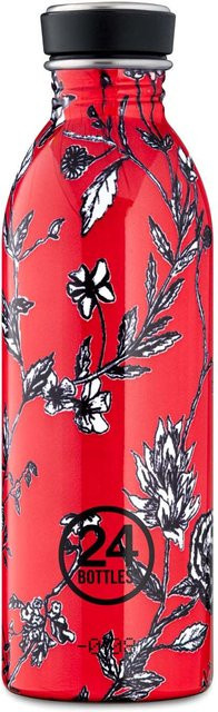 24Bottles Urban Bottle Floral Cherry Lace in Rot, 500 ml - Bild 1