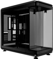 Cooler Master MasterFrame 360 Panorama Midi-Tower PC-Gehäuse in Schwarz mit USB-C und USB-A Anschlüssen - Bild 1