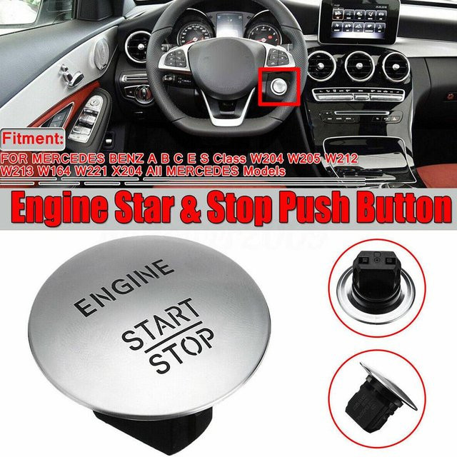Start-Stopp-Druckknopf Zündschalter für Mercedes Benz, Ein-Klick-Start-Stopp-Taste, Teilenummer 2215450714 - Bild 1