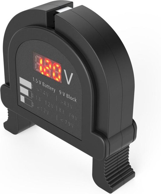 Hama Digitaler Akku- und Batterietester in Schwarz - Bild 1