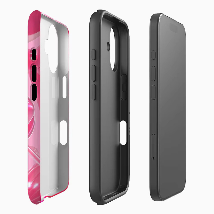 Girly Pink Candy Collection Handyhülle für Apple iPhone 17 16 15 14 13 12 11 Pro Max Plus mit doppelschichtiger Rückseite in Pink - Bild 2