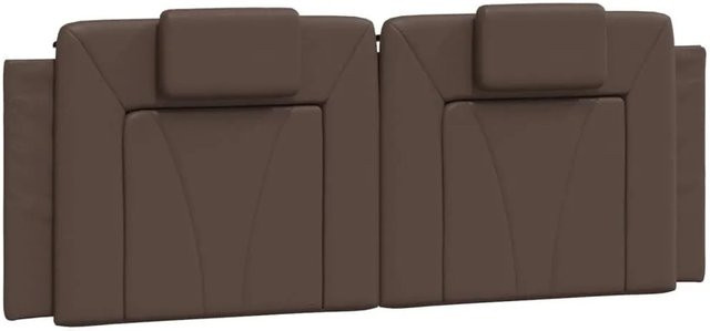 vidaXL Kopfteil-Kissen Viana in Braun aus Kunstleder mit Breite: 120 cm - Bild 1