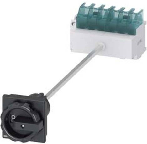 Siemens Lasttrennschalter Schwarz 6polig 25A 1 Schließer 1 Öffner 16mm² 690 V/AC 3LD21134VP51 - Bild 1