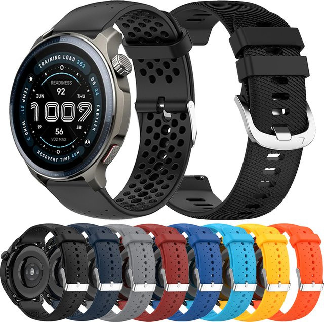 Amazfit Uhrenarmband Silikon, Bunt, Unisex - Bild 1