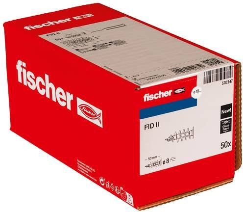 Fischer Dämmstoffdübel FID II in Weiß, 50 mm, 50 Stück - Bild 2