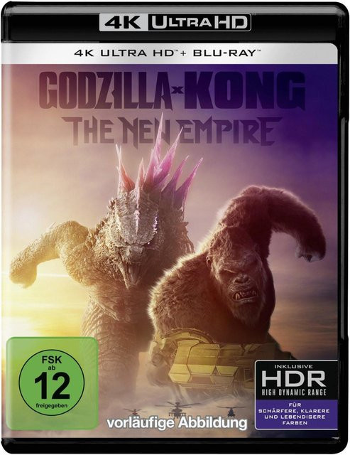 Godzilla x Kong: The New Empire 4K Ultra HD Blu-ray und Blu-ray Kombi Set Action Science-Fiction Abenteuer - Bild 1