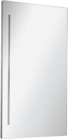 FACKELMANN Wandspiegel AL 40 mit LED-Beleuchtung, rechteckig, grau, B/H/T: 42 x 100 x 3,6 cm