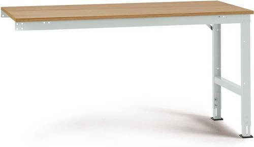Manuflex AU6025.7035 Arbeits-Anbautisch UNIVERSAL Standard mit Multiplexplatte, Lichtgrau, B/T/H: 125 x 60 x 76-87 cm - Bild 1
