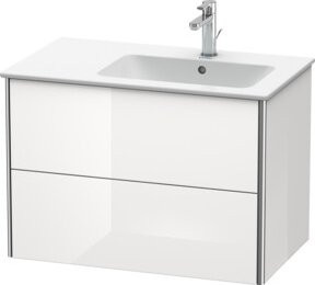 Duravit XSquare Waschtischunterschrank in Weiß Hochglanz, wandhängend, B/T/H: 81 x 47,8 x 56 cm - Bild 1