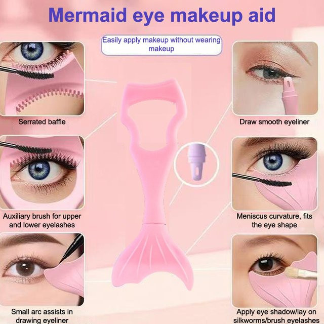 DIKALU Silikon-Mascara-Schutz und Wimpernapplikator, B Blue, Damen - Bild 1