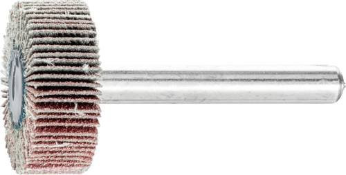 PFERD Korund Fächerschleifer A120 für Feinschliff und Finish, Durchmesser: 25 mm, Breite: 10 mm, Schaft-Durchmesser: 6 mm, 10 Stück, Braun - Bild 1