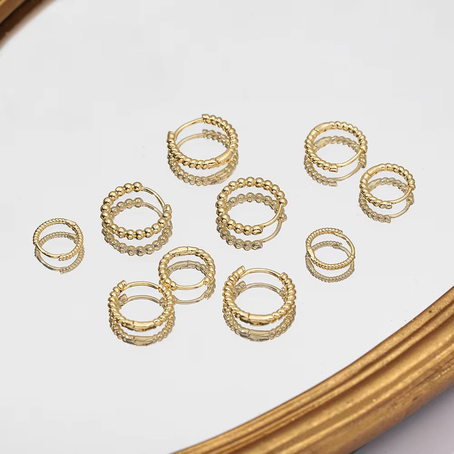 Erpels Creolen, Gold, Damen, minimalistisch - Bild 2