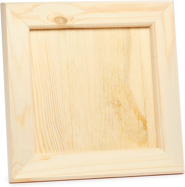 VBS Bilderrahmen Quadrat in Beige aus Kiefernholz, B/H: 21,5 x 21,5 cm - Bild 1