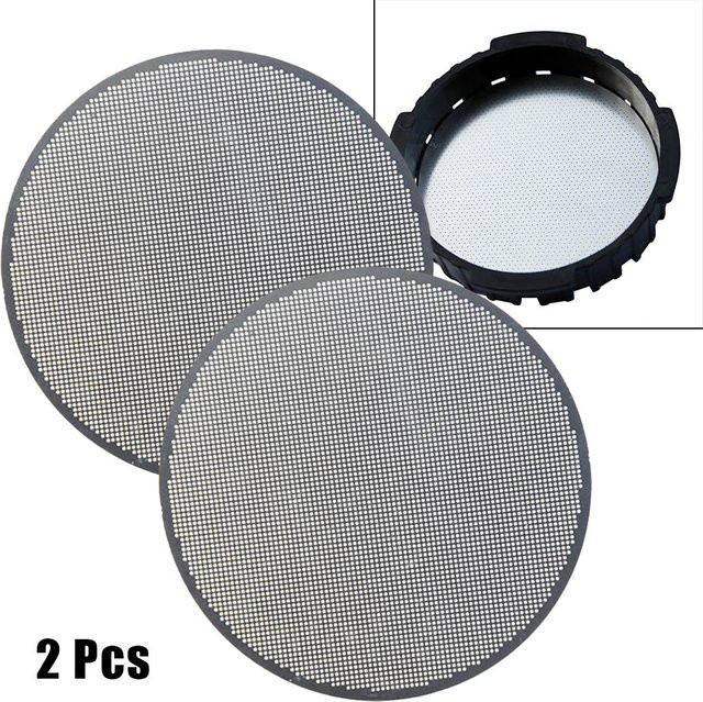 2er-Set wiederverwendbare Kaffeefilter aus Edelstahl mit feinem Mesh für Aeropress Kaffeemaschinen, Silber/Grau - Bild 1