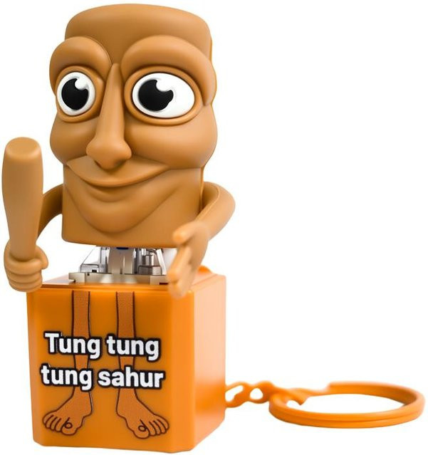 Schlüsselanhänger Holzstab Mann Figur, brown, Unisex - Bild 1
