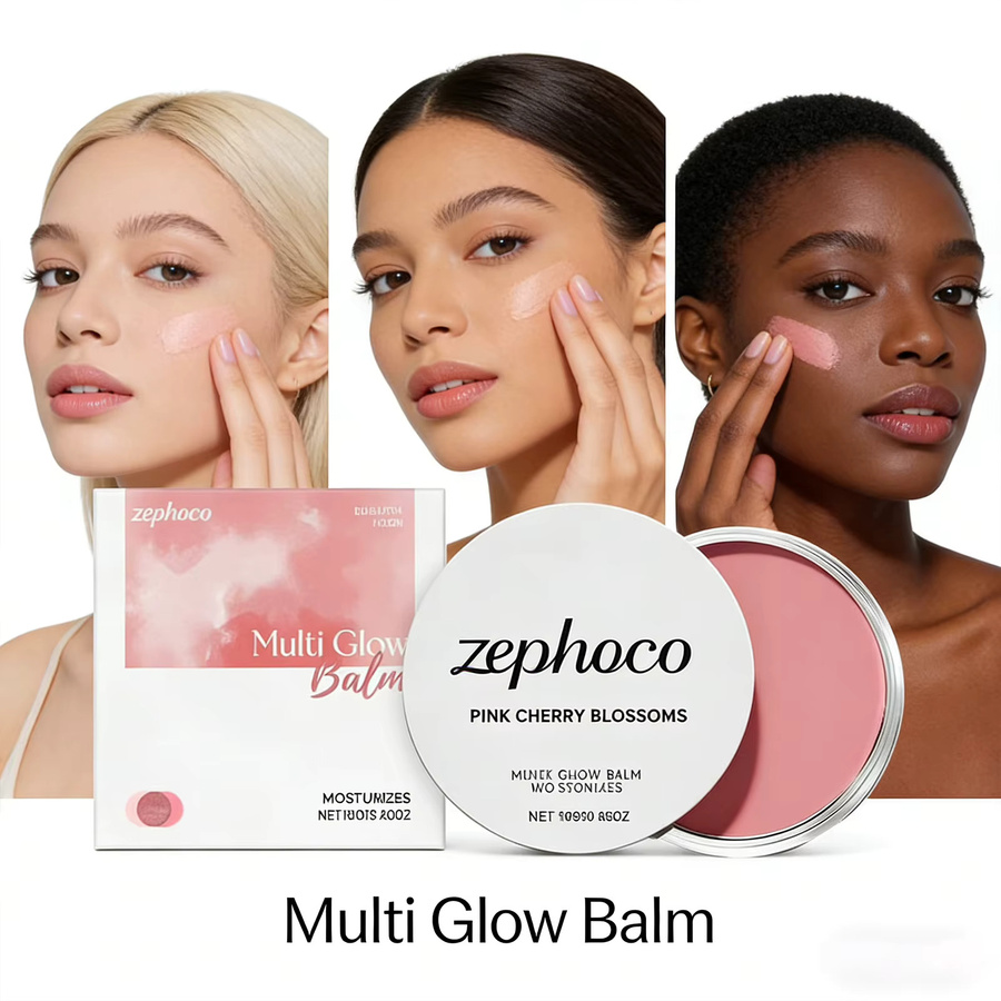 Zephoco Kirschblüten-Creme-Rouge mit natürlichem Glanz - Bild 4
