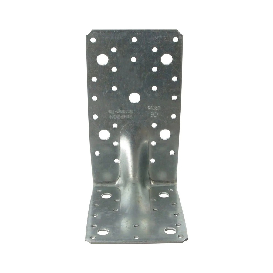 Simpson Winkelverbinder E20/3 mit Rippe aus feuerverzinktem Stahl, Farbe: Silber, B/T/H: 17,0 x 11,3 x 9,5 cm - Bild 2