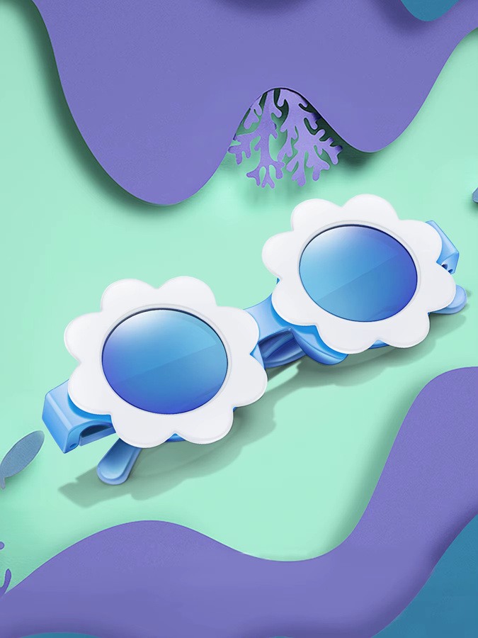 TAMWY Kinder Sonnenbrille, Vollrand, Rund, Kunststoff, Polarisiert - Bild 2