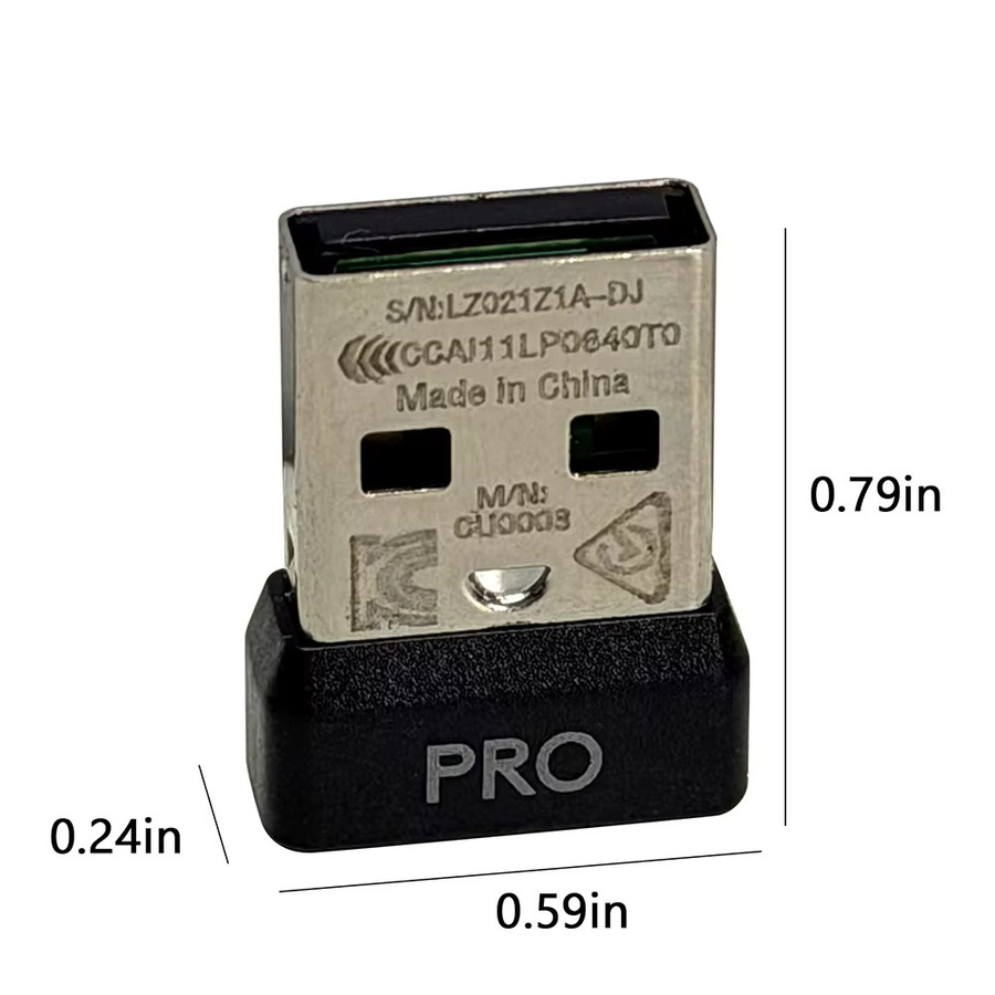 APWIKOGER USB-Empfänger für CPW G Pro Wireless und GPXS G Pro X Superlight Gaming-Maus in Schwarz - Bild 2