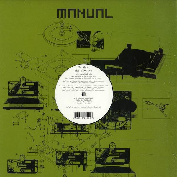 Tundra - Der Bach von Manual Music, 12 Zoll Vinyl LP, Electronic, Schwarz, 2007 - Bild 1
