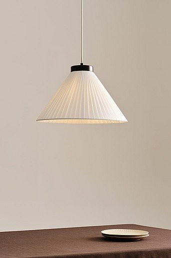 Jotex ALVAR Deckenlampe in Weiß und Braun aus Metall und Stoff mit E27 Fassung - Bild 1