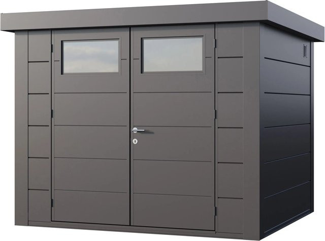 Telluria Gerätehaus Classico aus Stahl in Anthrazit und Silberfarben B/H/T: 288 x 219 x 258 cm - Bild 1