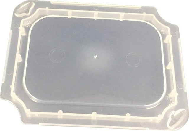 Eurobox-System Deckel für Einsatzkasten 1/8 gekreuzt Transparent - Bild 1