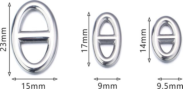 louleur Charms Schwein Nase Anhänger, Edelstahl, Silber, Unisex - Bild 1