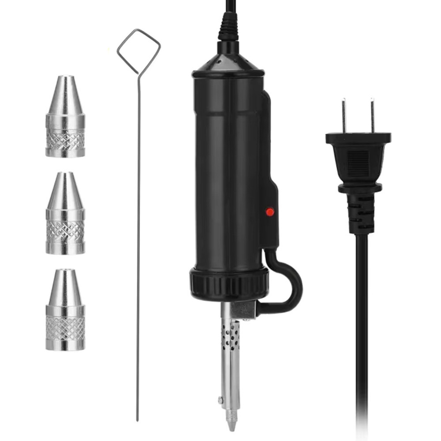 Aideepen Elektrische Vakuum-Lötpumpe zur Lötzinnentfernung für Motherboard-Reparaturen, Schwarz - Bild 2