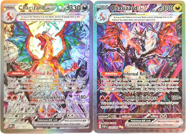 FUNISM Proxy Pokemon Glurak EX Obsidian Flames Paldean Fates, Spielkarten-Sammlung, Englisch - Bild 1