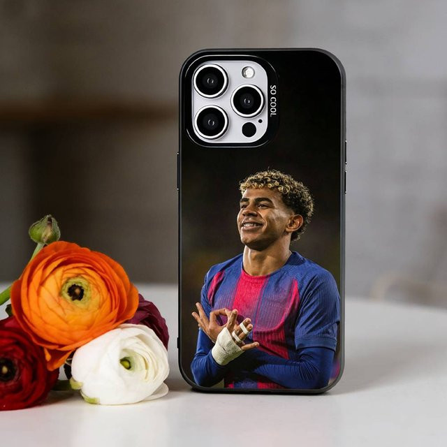 L-Lamine Y-Yamal Handyhülle für Apple iPhone 11 bis 17 Pro Max, Bunt Silber - Bild 1