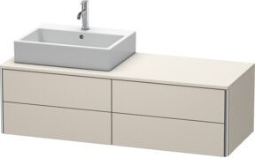 Duravit Waschtischunterschrank XSquare in Taupe mit 4 Schubladen, B/H/T: 140 x 54,8 x 40 cm - Bild 1