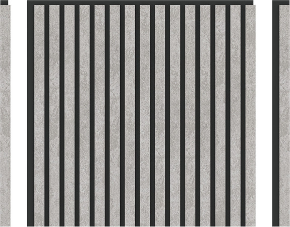 DECOHAUS Akustikpaneel Wolkenoptik in Matt Hell-Silber, 4 Stück, B/T/H: 60 x 60 x 2,15 cm