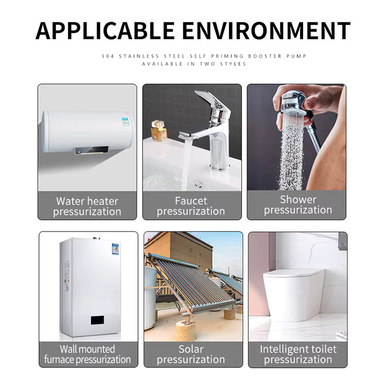 Acarps Automatische Druckerhöhungspumpe 150 W 24 V für Warmwasserbereiter und Wasserhähne - Bild 4