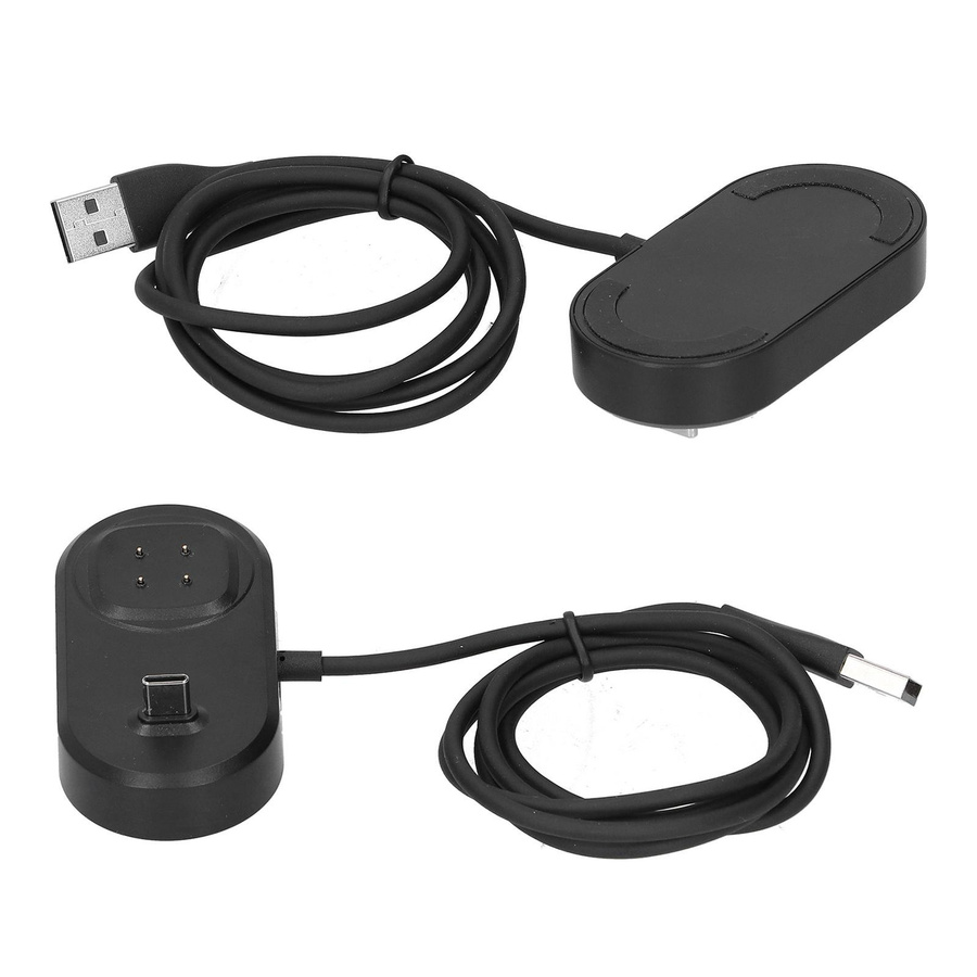 KONNWEI Ladestation für Fitbit Versa 3 und Sense Smartwatch mit USB-C Anschluss, Schwarz - Bild 3