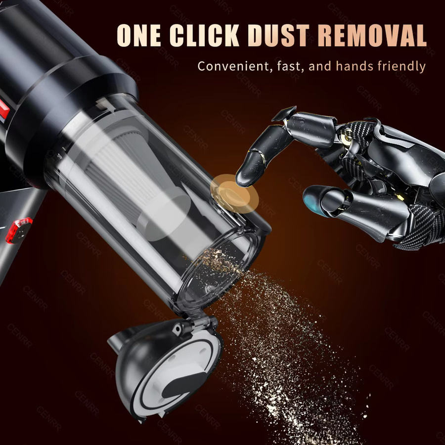 CENRR 998000 PA Akku Auto Staubsauger Mini Cordless Tragbarer Handheld Reiniger Schwarz - Bild 4