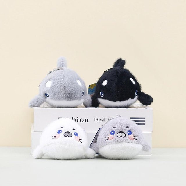 Linyi toy Orca Plüschtier Anhänger, 2-teiliges Set, 10cm, ab 14 Jahren - Bild 1