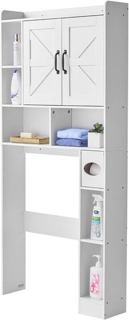 Badezimmer-Über-WC-Aufbewahrungsschrank von Buying Solutions, MB in Weiß mit verstellbaren Regalen und Türen - Bild 1