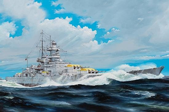 Trumpeter German Gneisenau Battleship, Modell, 1:200, Grau - Bild 1