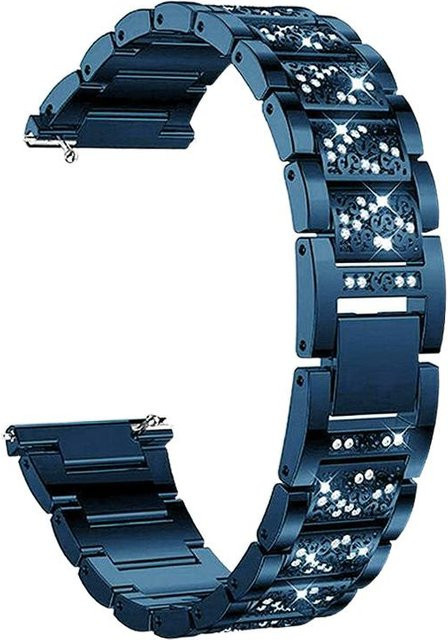 Armband Damen, Edelstahl, Zirkonia, blau - Bild 1