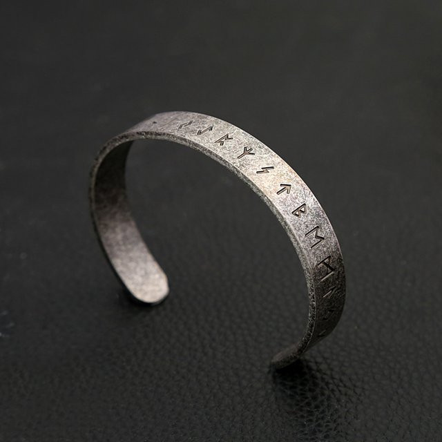 NORTHMAN Armband, Vintage, Edelstahl, Silber, Unisex - Bild 1