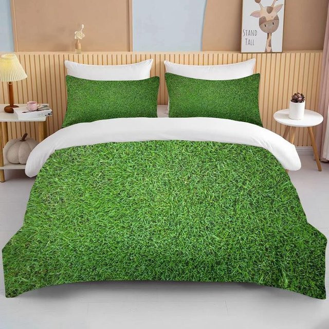 3-teiliges Mikrofaser Bettwäsche-Set Wiese der Natur von Your Warm Home in Grün, B/H: 140 x 200 cm - Bild 1