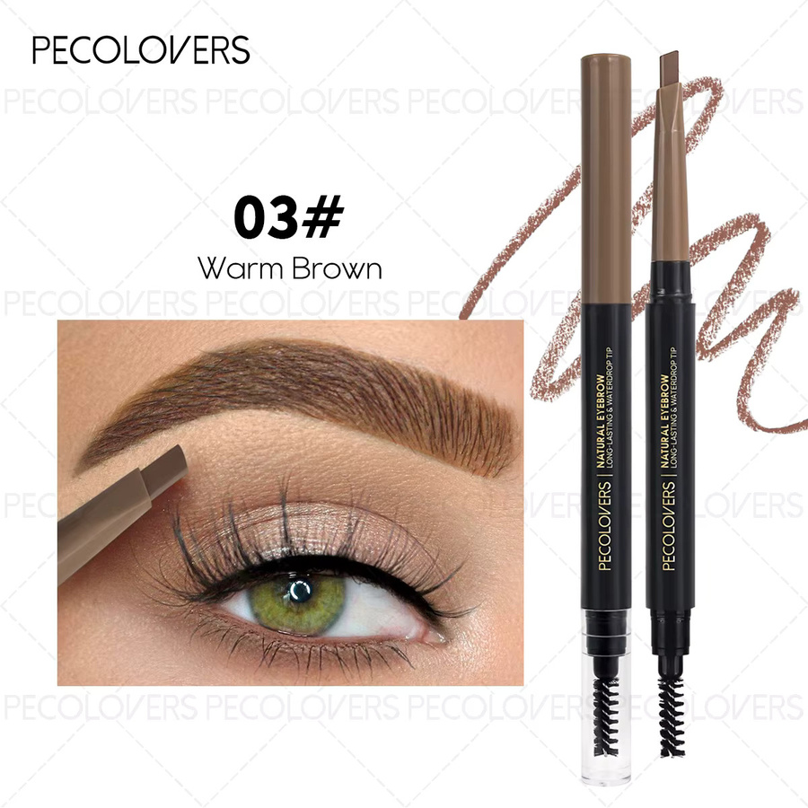 Pecolover Dual-Ended Augenbrauenstifte, Warm Brown - Bild 7